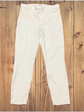 Spanx Jean-ish Leggings Women's L Slimming Ankle Length White 20018R